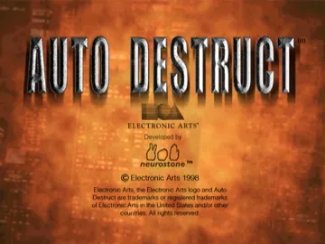 Auto Destruct (US) screen shot title